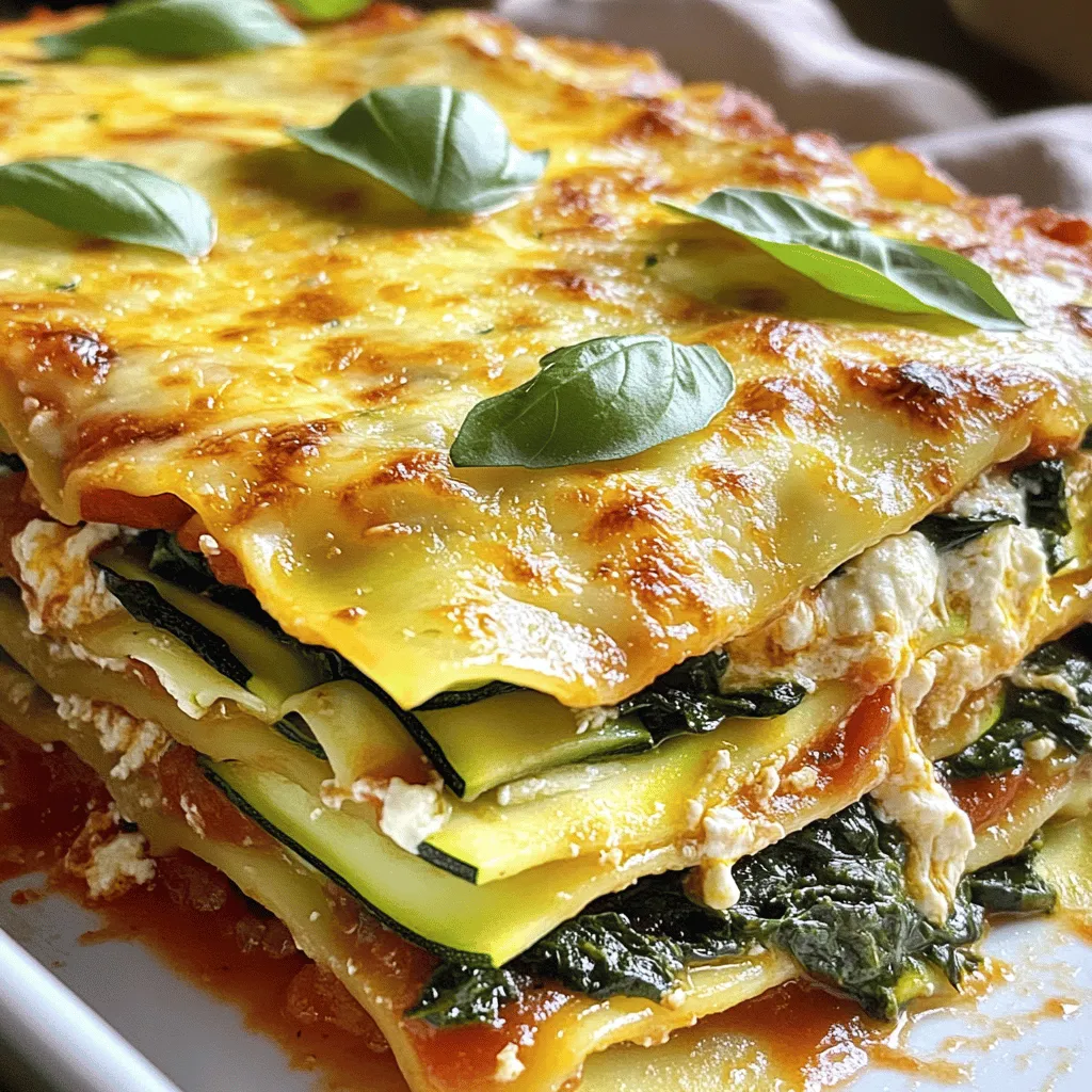 Zucchini Spinach Lasagna Healthy and Flavorful Dish