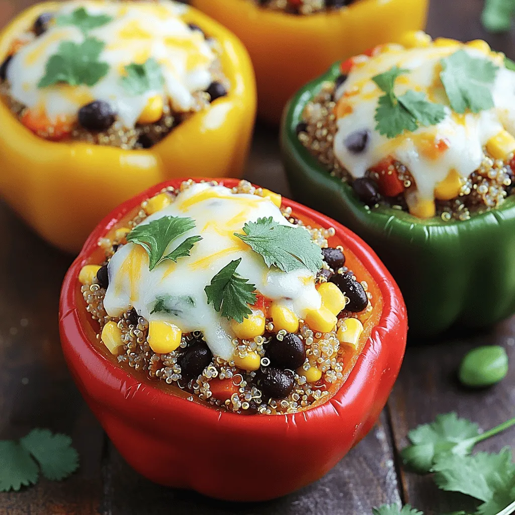 Savory Stuffed Bell Peppers with Quinoa Recipe