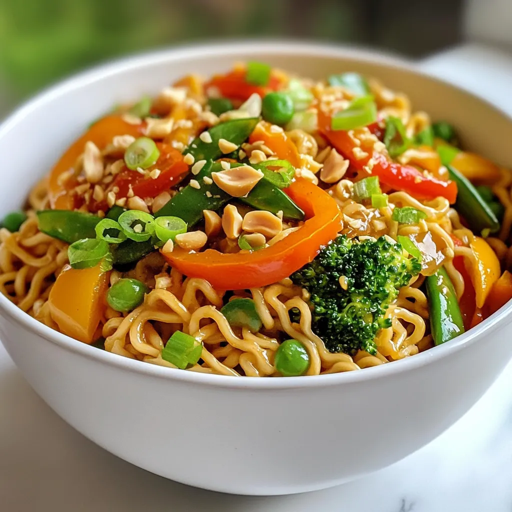 Spicy Peanut Ramen Stir-Fry Flavorful Weeknight Meal