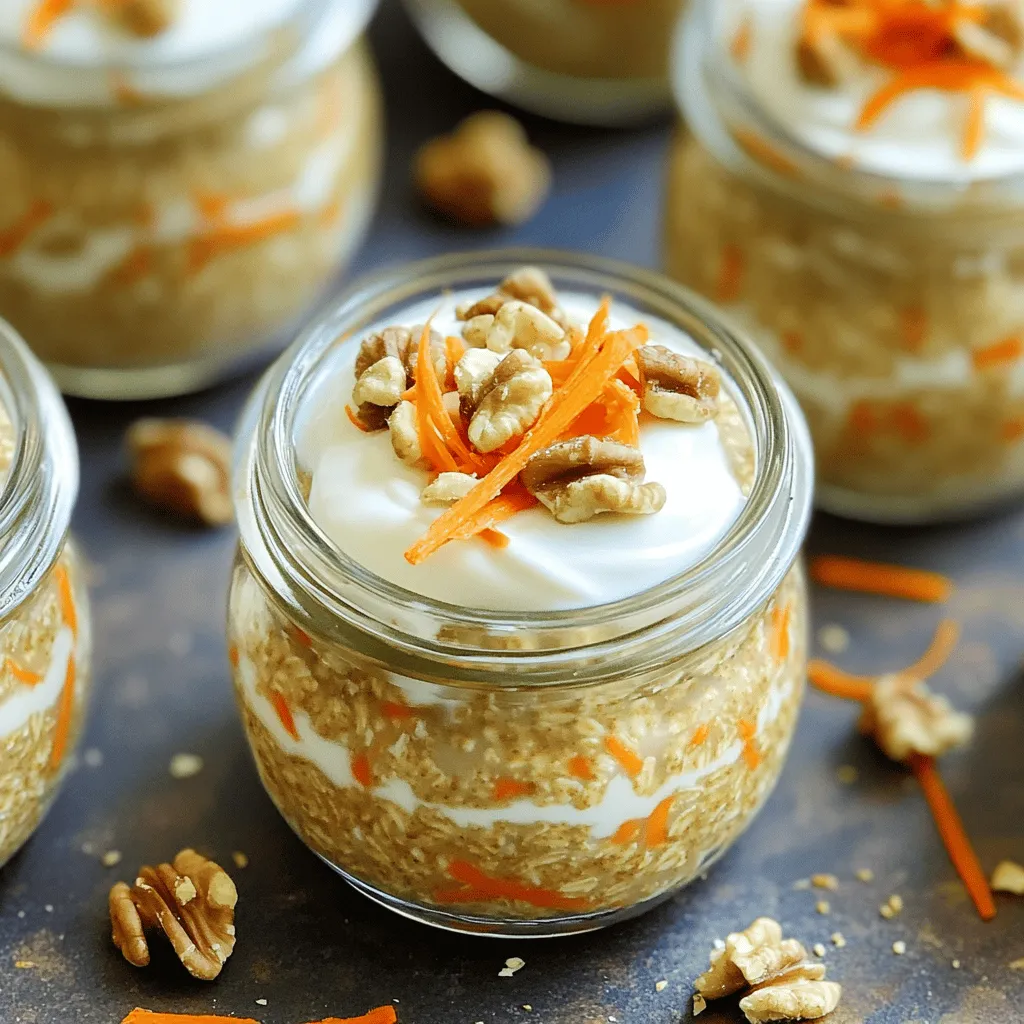 Carrot Cake Overnight Oats Tasty and Nutritious Dish