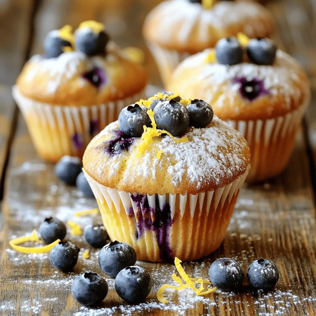 Lemon Blueberry Muffins Fresh and Flavorful Treat