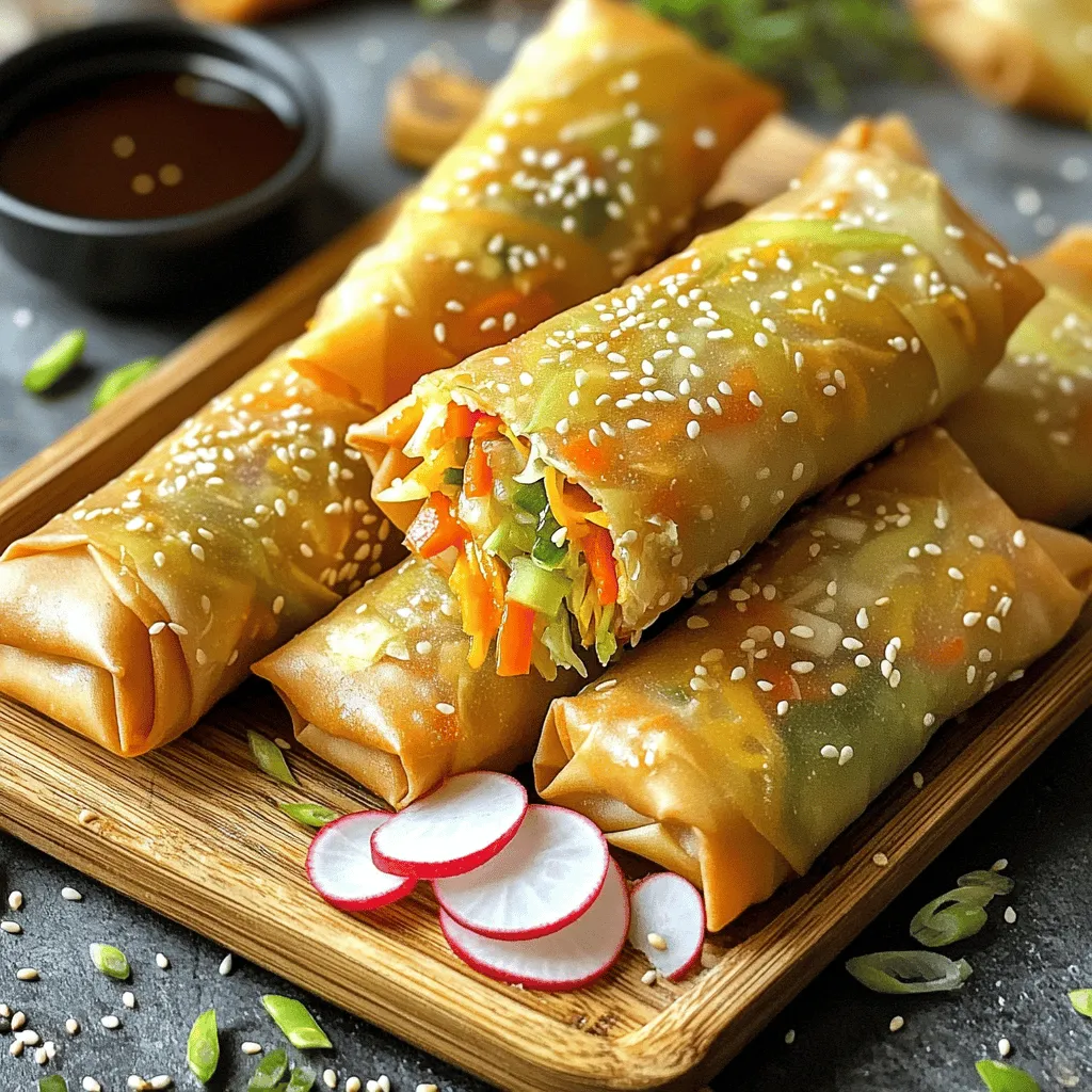 Savory Air Fryer Veggie Spring Rolls Delightfully Easy
