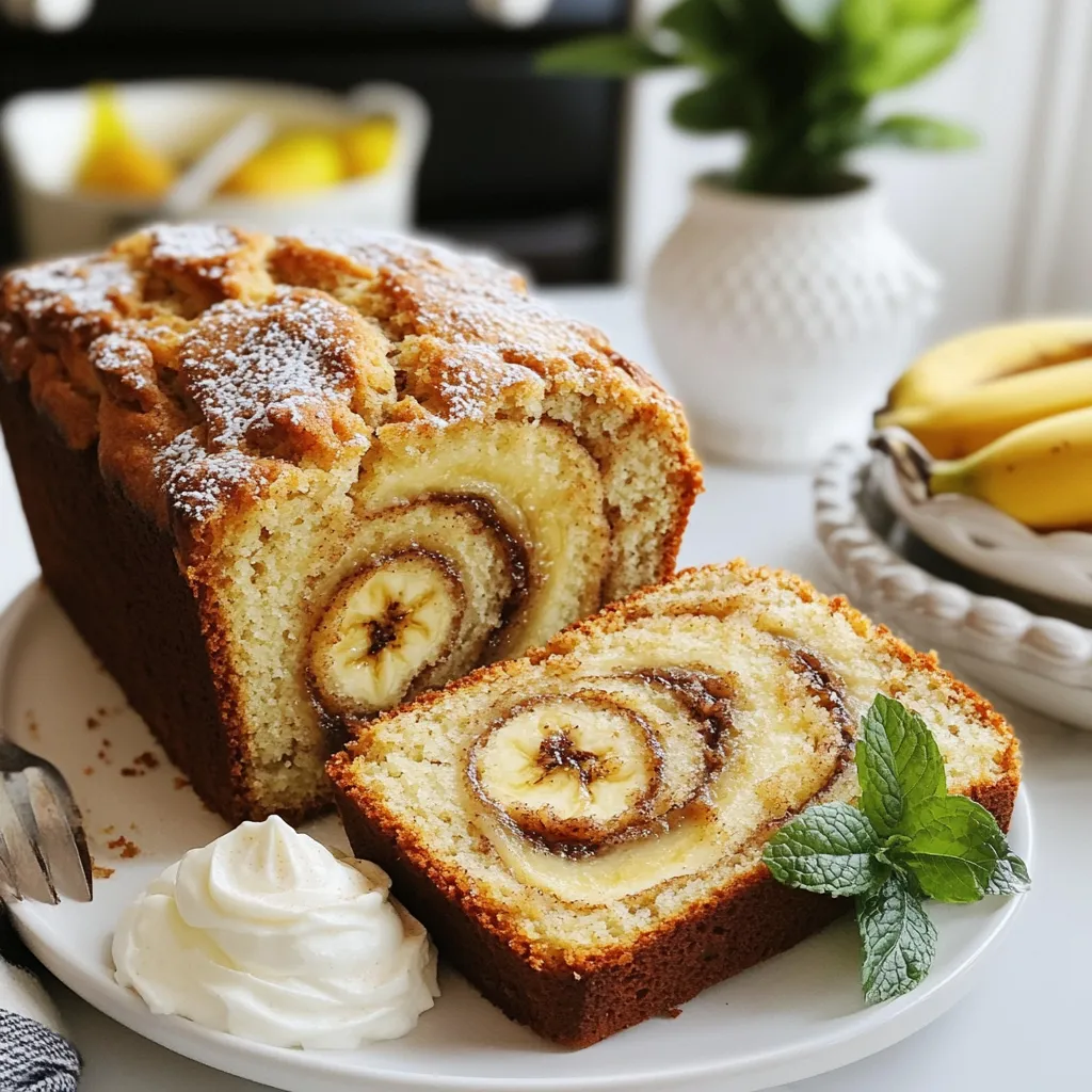 Cinnamon Swirl Banana Bread Delightfully Simple Recipe