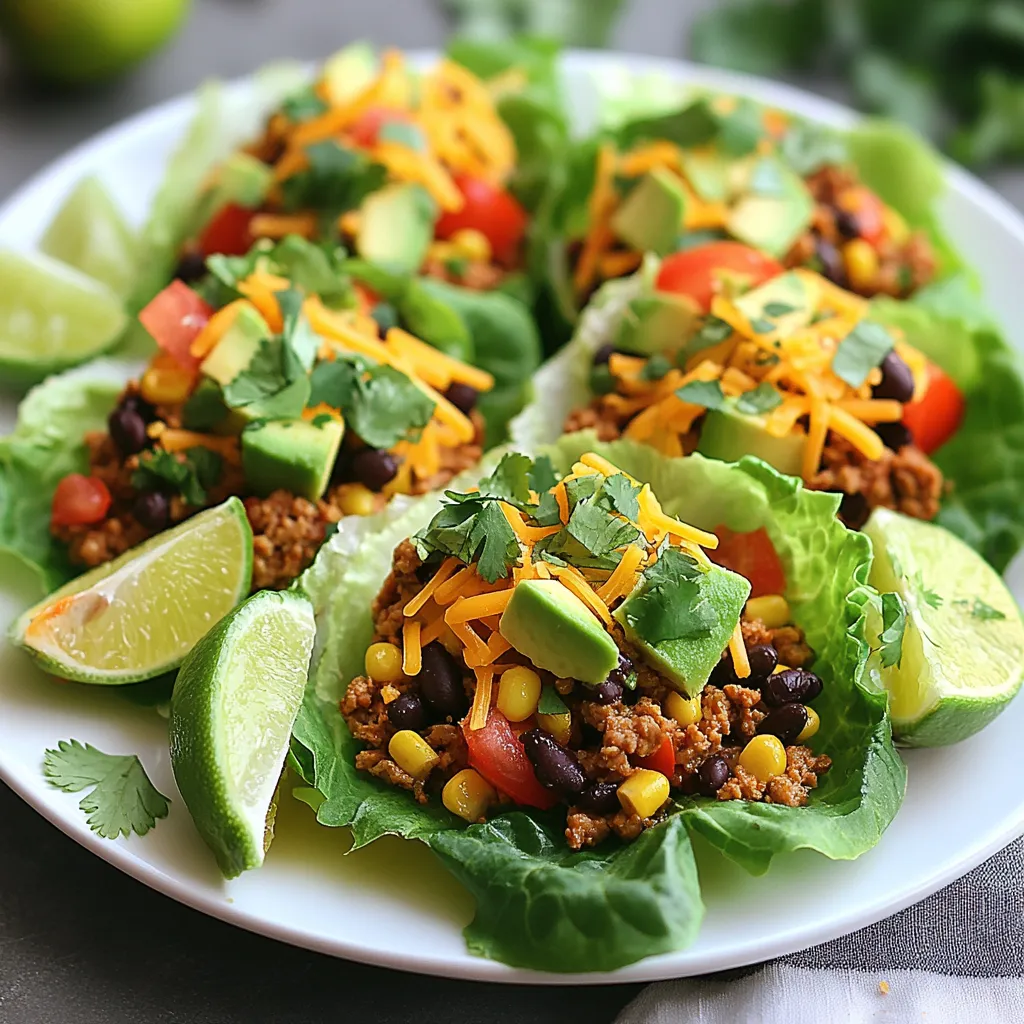 Taco Lettuce Wraps Fresh and Flavorful Recipe