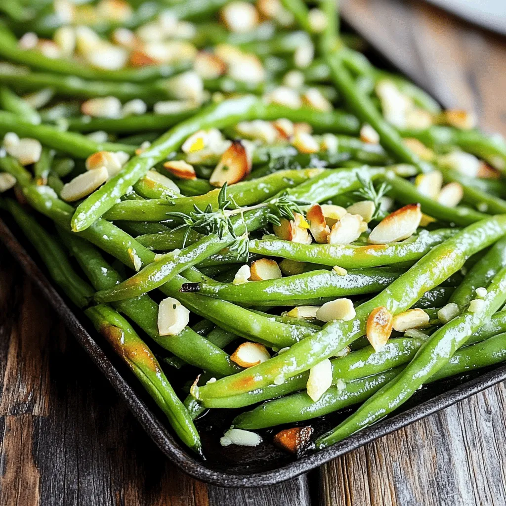 Garlic Butter Roasted Green Beans Simple Side Dish