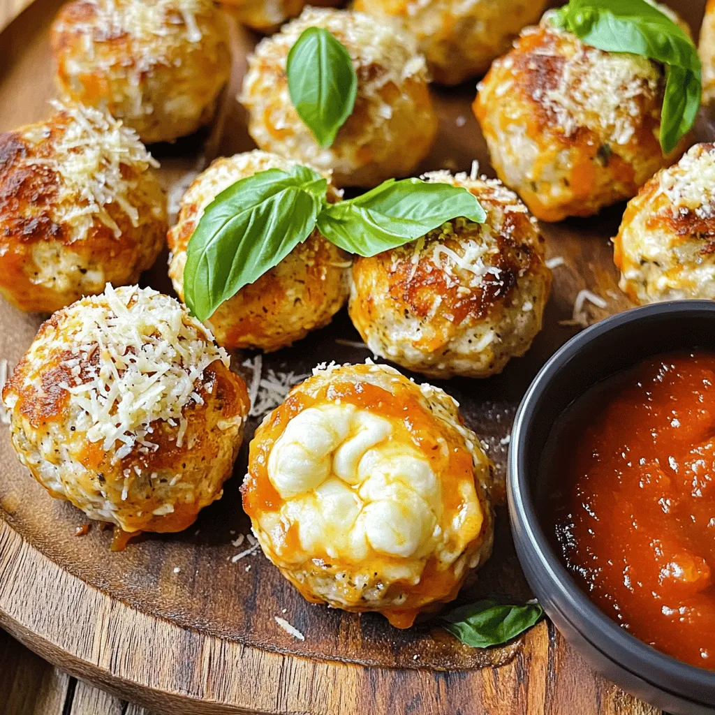 Savory Air Fryer Mozzarella Stuffed Chicken Meatballs