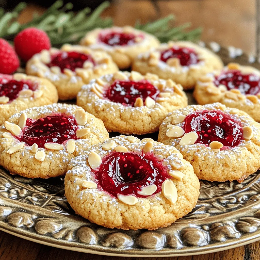 Raspberry Almond Thumbprint Cookies Easy and Tasty Treat