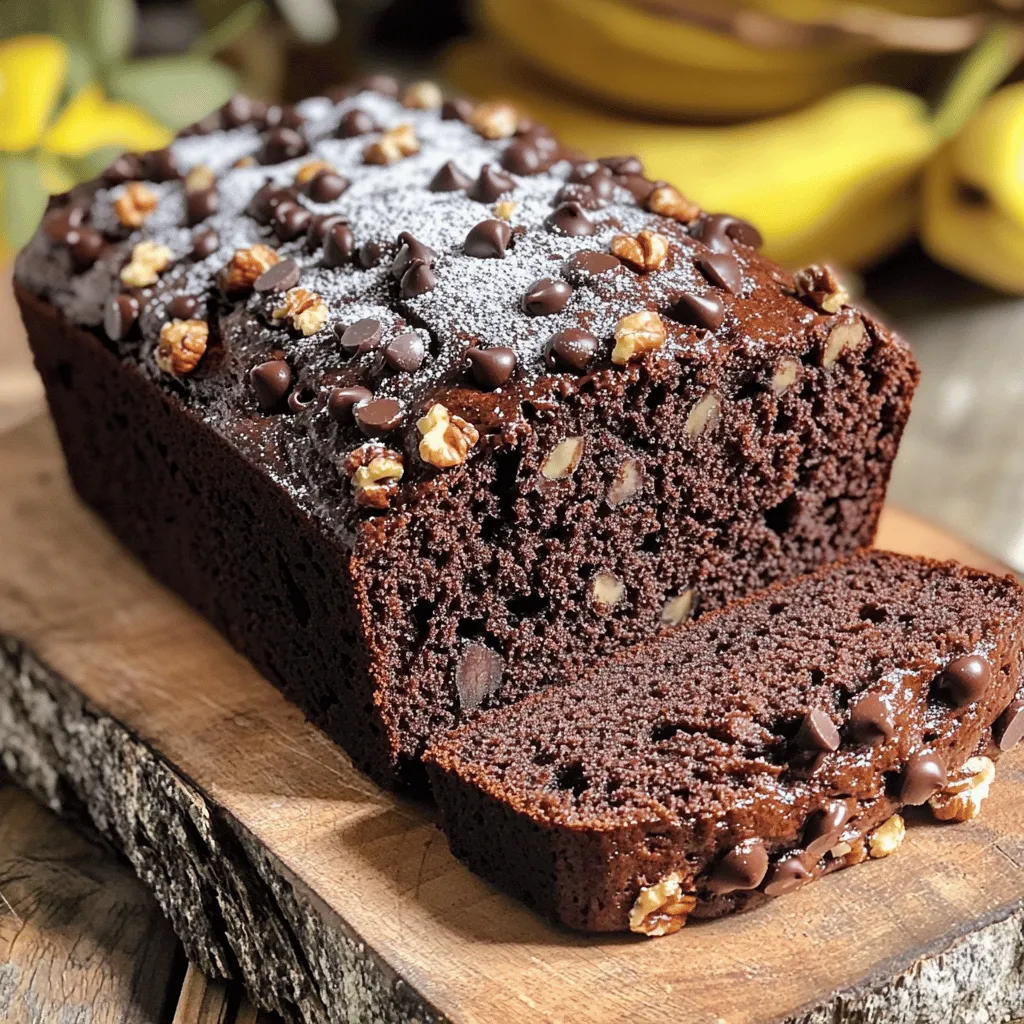 Best Ever Chocolate Banana Bread Delightful Recipe