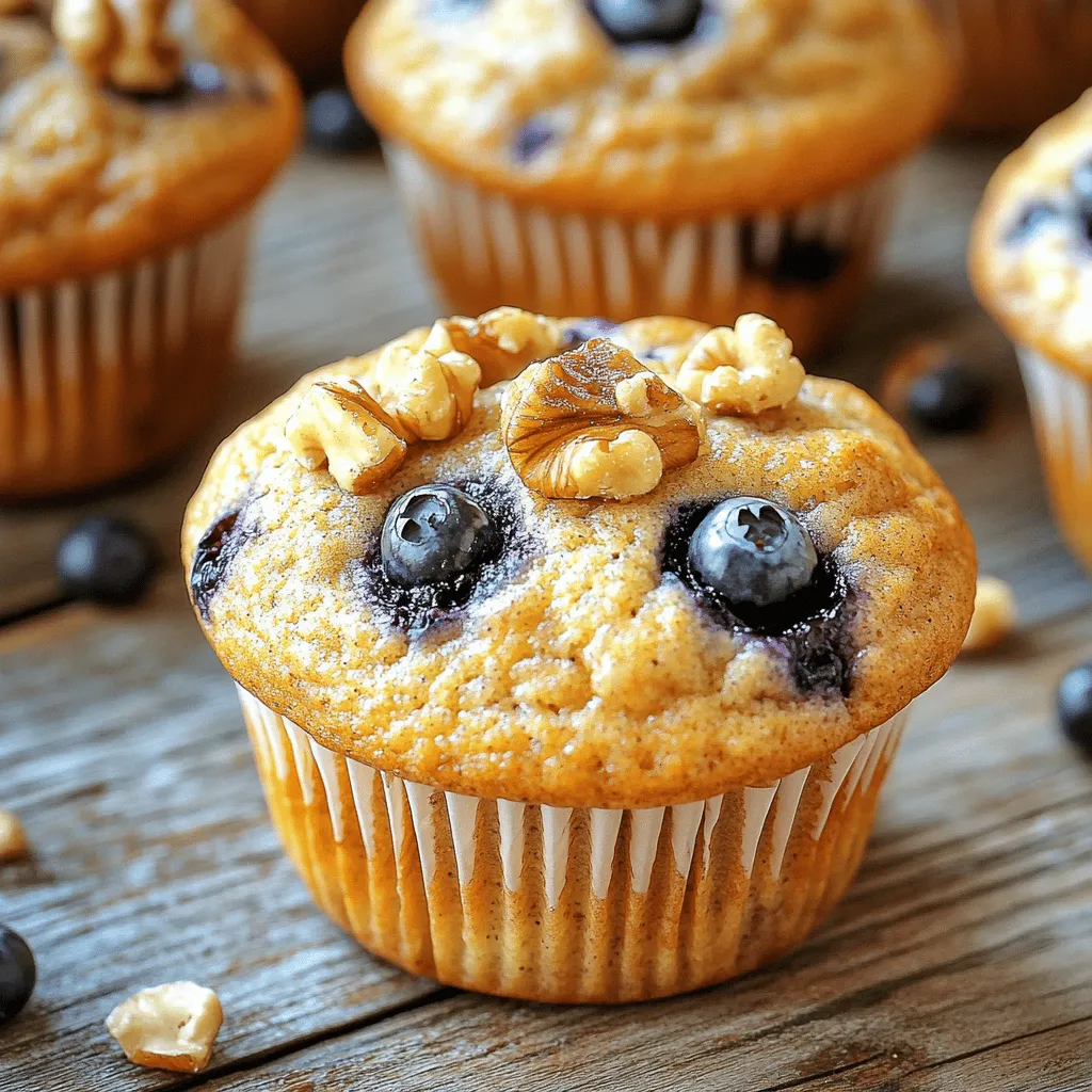 Healthy Blueberry Banana Muffins Delightful and Easy