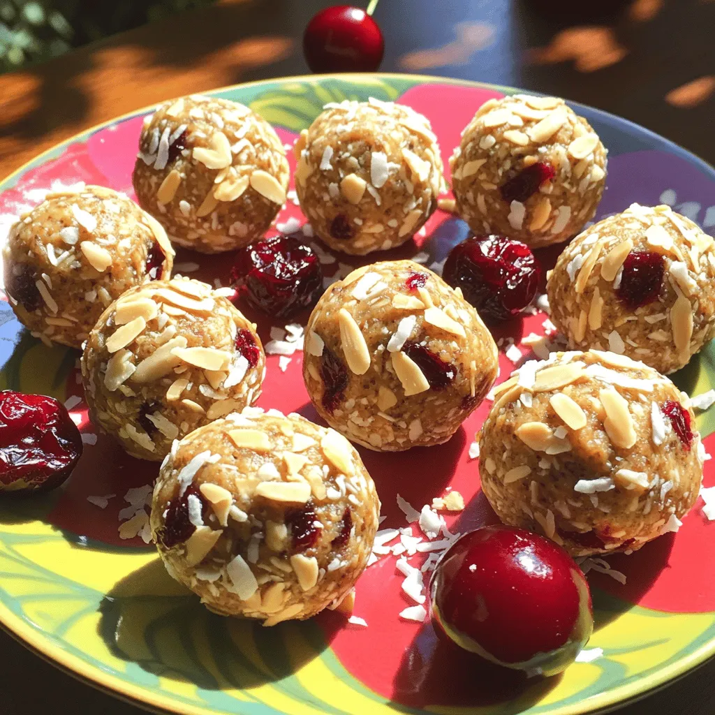 Cherry Almond Protein Balls Nutritious and Easy Snack