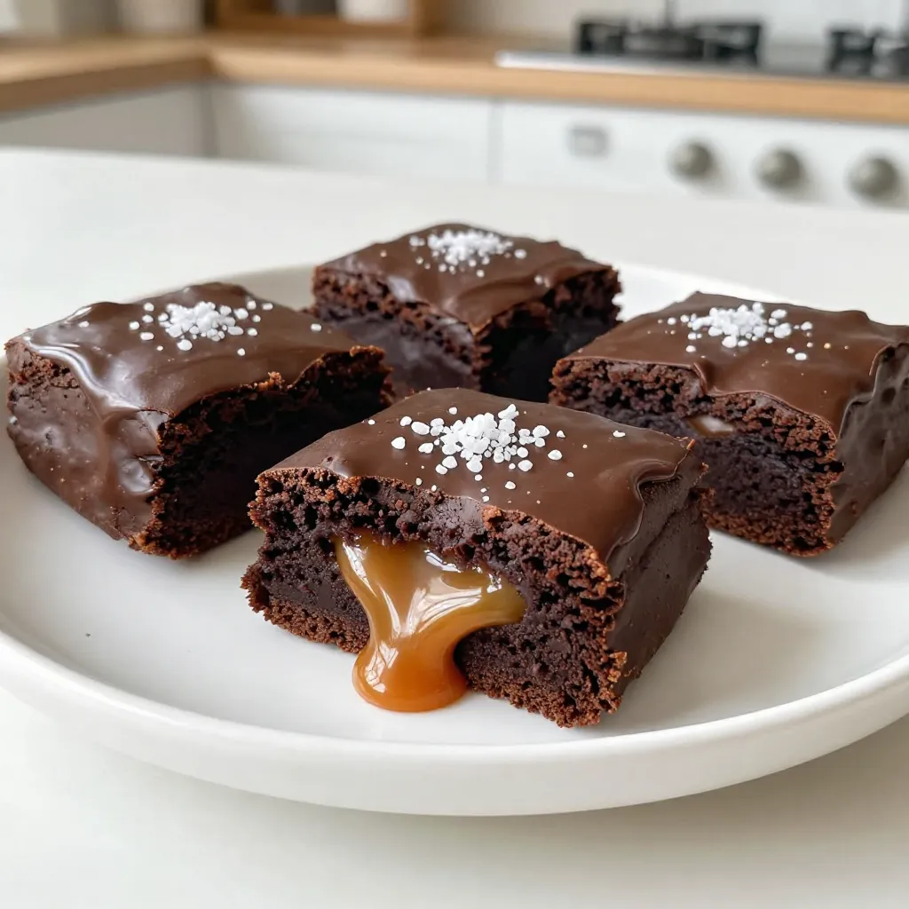 Caramel Stuffed Brownie Cookies Delightful and Sweet