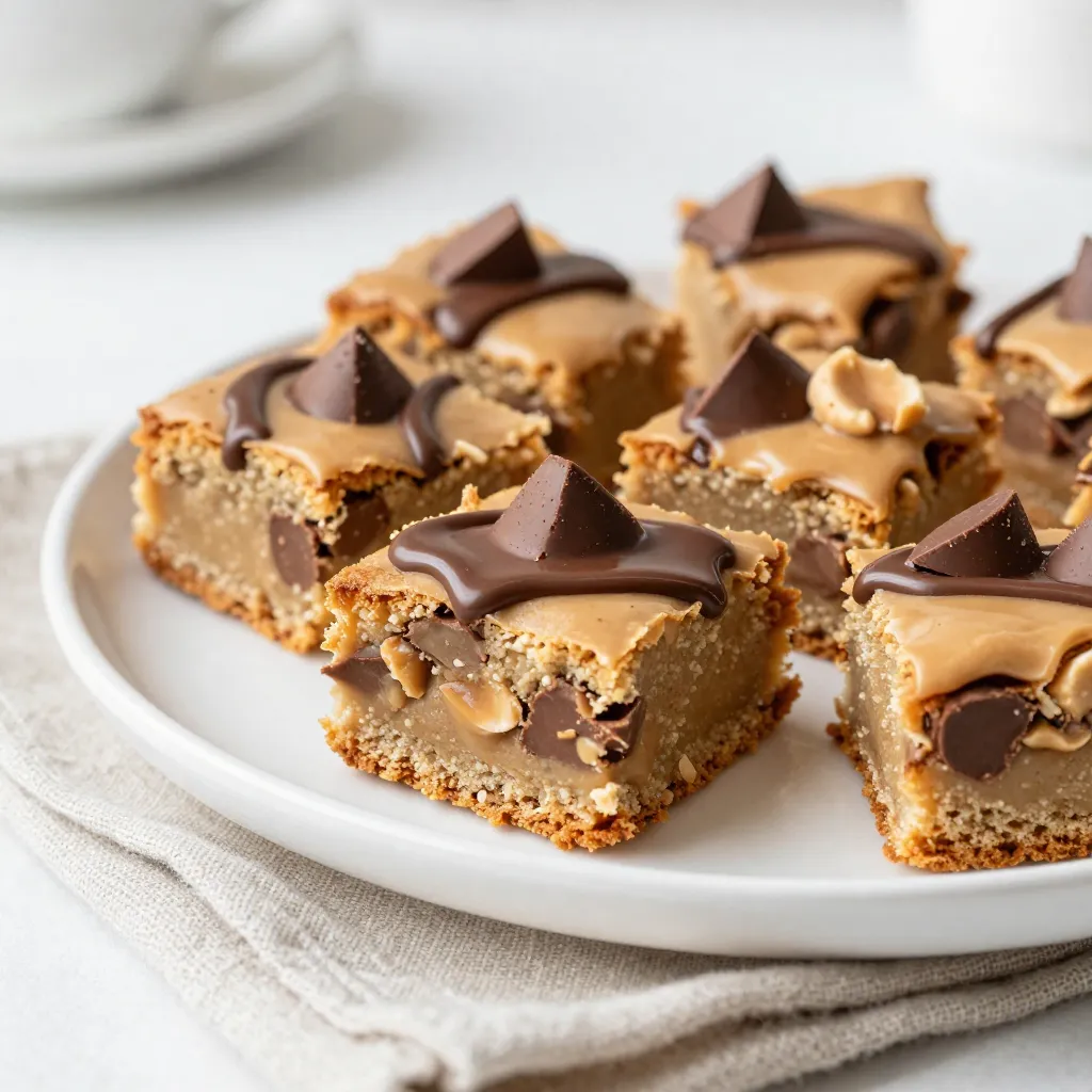 Peanut Butter Cup Blondies Irresistible Dessert Treat