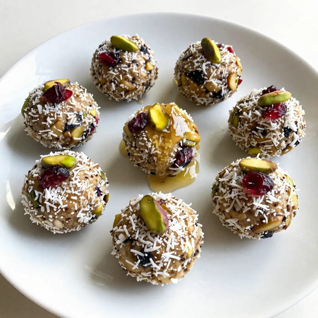 Cranberry Pistachio Energy Bites Healthy Snack Recipe