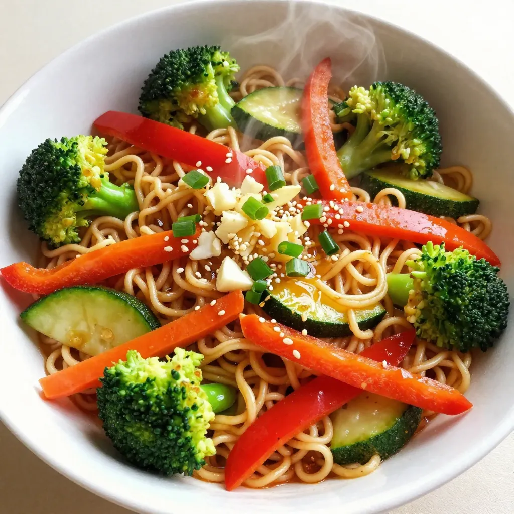 Spicy Garlic Ramen Stir-Fry Flavorful and Easy Meal