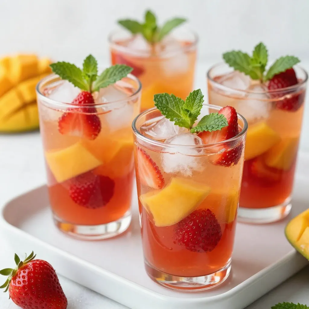 Strawberry Mango Agua Fresca Refreshing Summer Drink