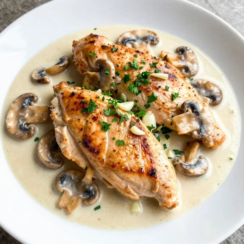 Creamy Garlic Mushroom Chicken Simple Comfort Food