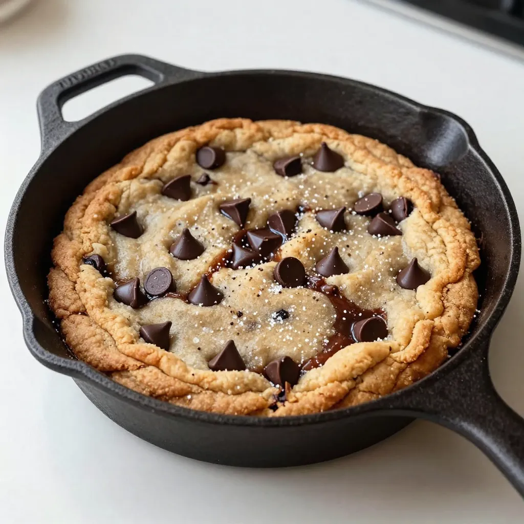 Chocolate Chip Cookie Skillet Delightful Dessert Treat