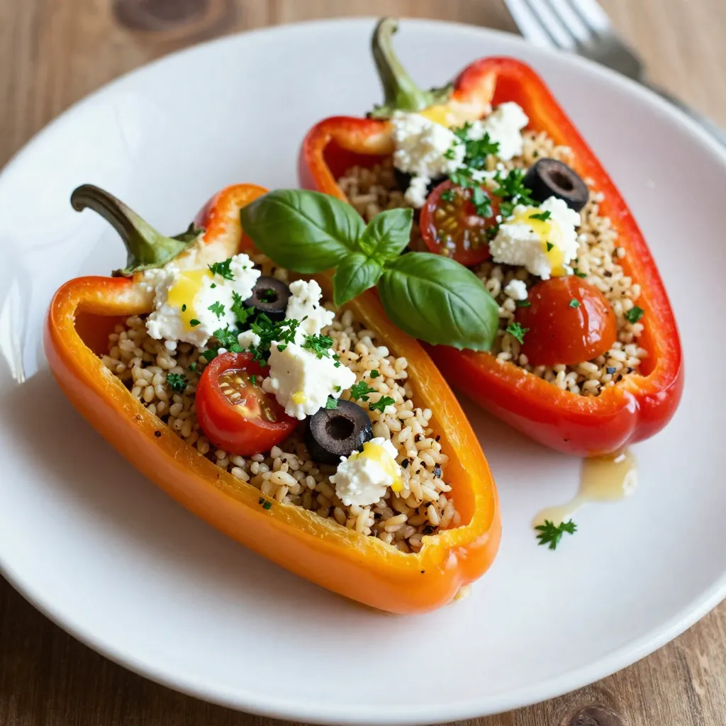 Lemon Herb Quinoa Stuffed Peppers Flavorful Delight
