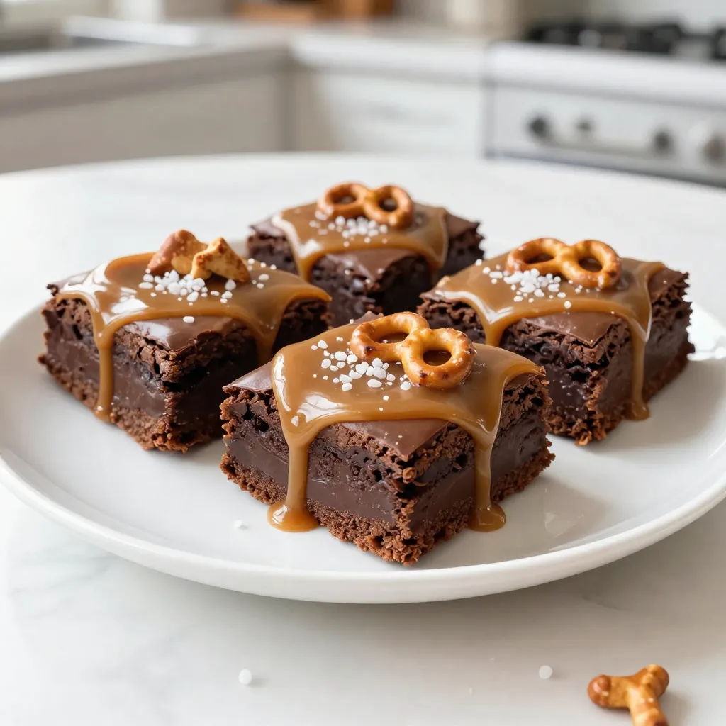 Caramel Pretzel Brownies Irresistible Chocolate Treat