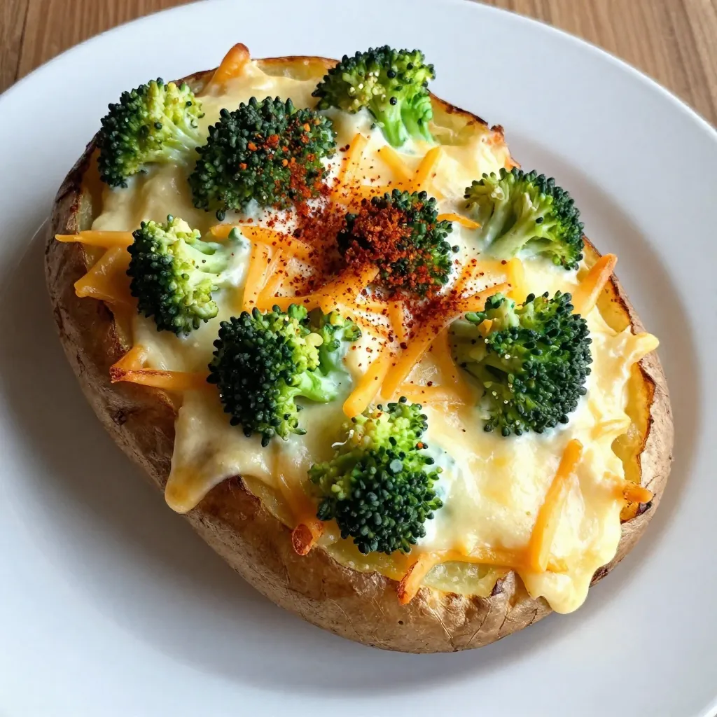 Broccoli Cheddar Twice Baked Potatoes Tasty Delight