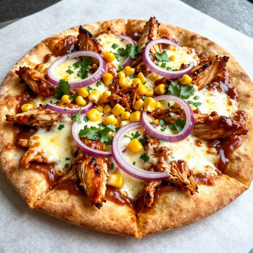 BBQ Chicken Flatbread Pizza Simple and Tasty Recipe
