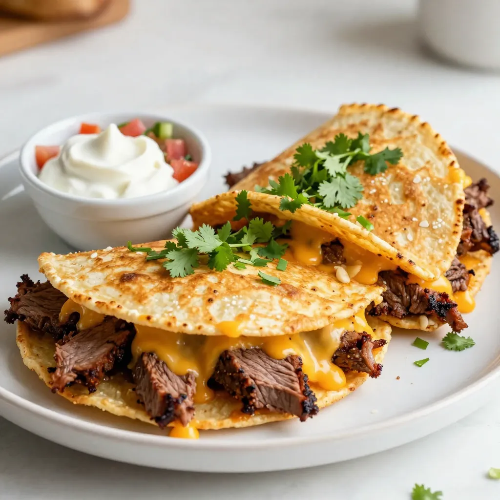 Savory Garlic Butter Steak Quesadillas Delight