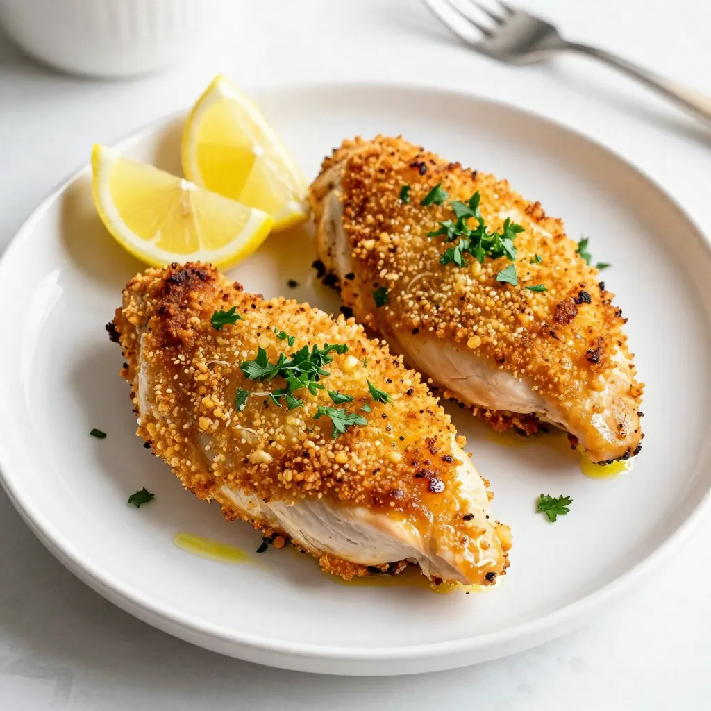 Garlic Parmesan Crusted Chicken Easy Family Dinner