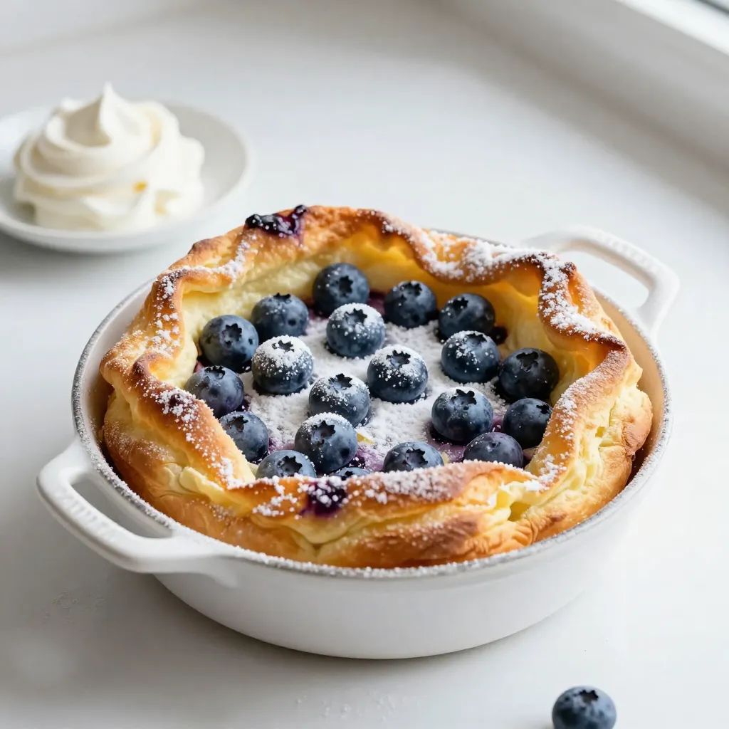 Lemon Blueberry Dutch Baby Easy and Delicious Recipe