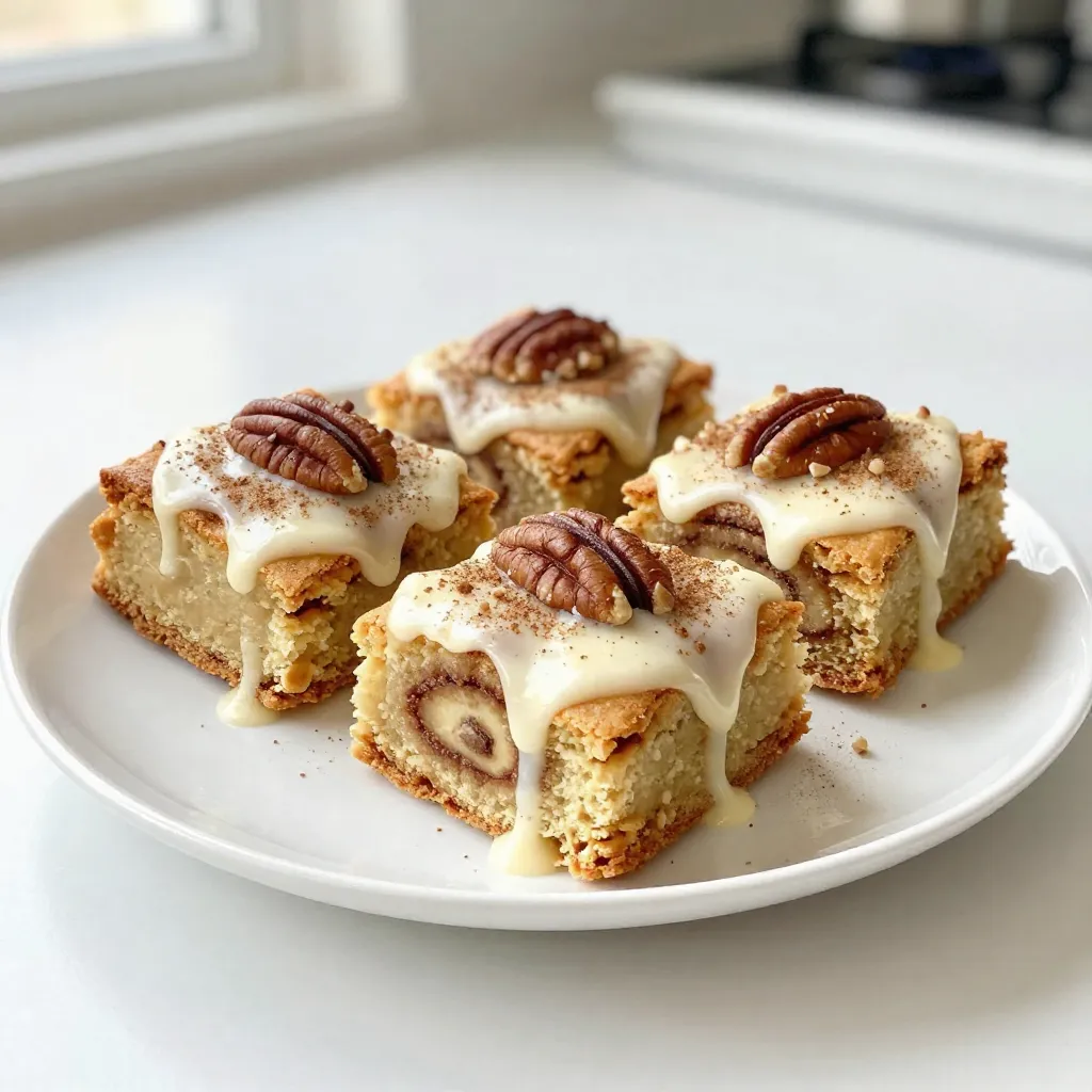 Cinnamon Roll Blondies Irresistible Dessert Recipe