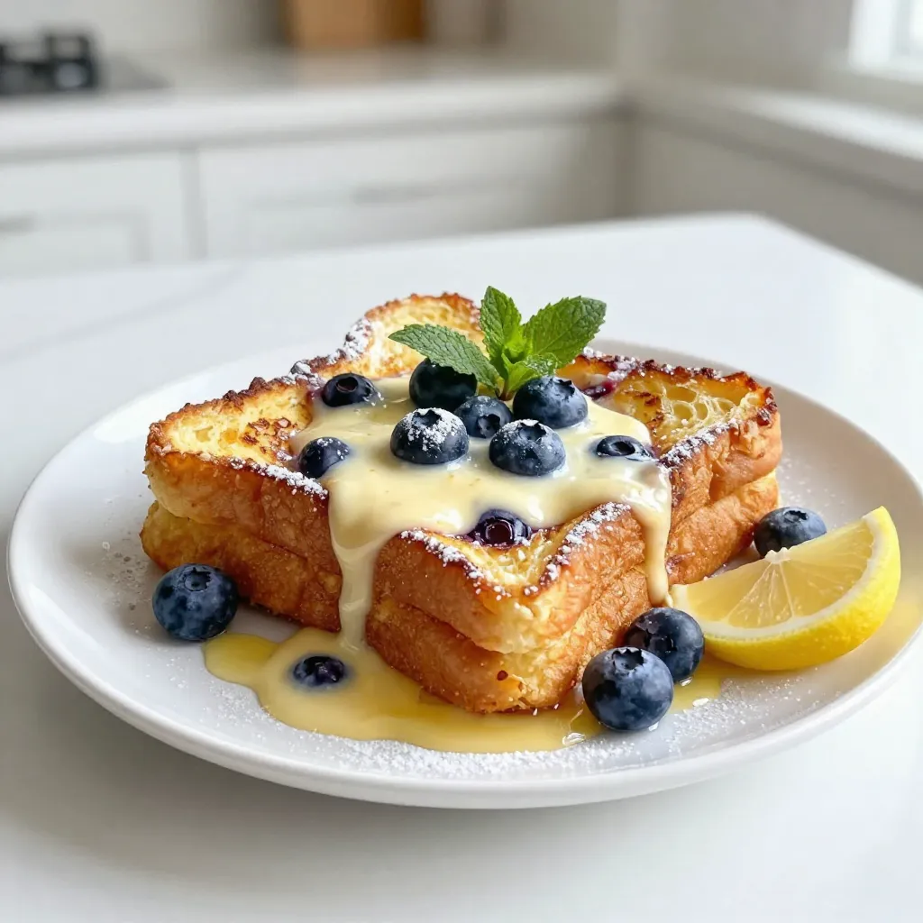 Lemon Blueberry Overnight French Toast Delightful Recipe