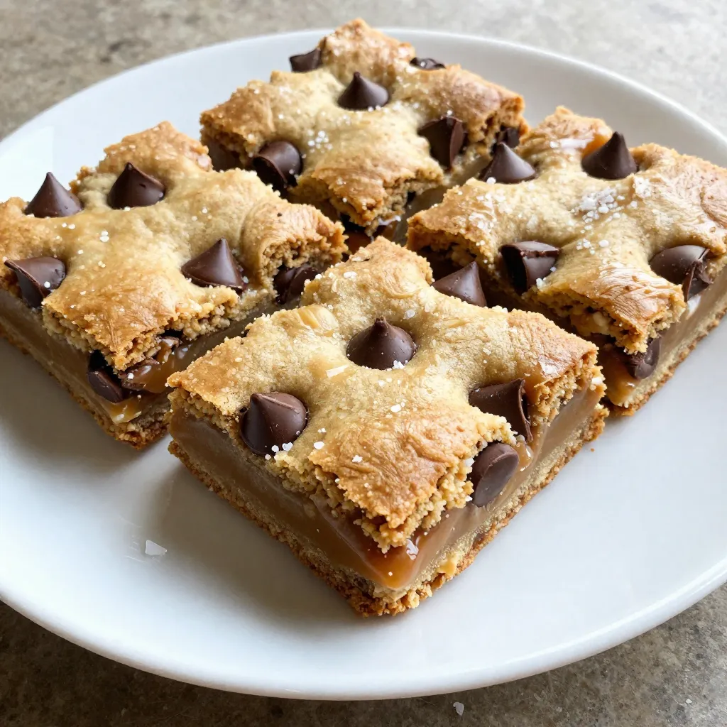 Chocolate Chip Caramel Cookie Bars Irresistible Treat