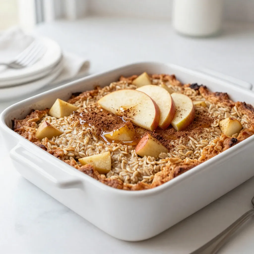 Apple Cinnamon Oatmeal Bake Simple and Tasty Recipe