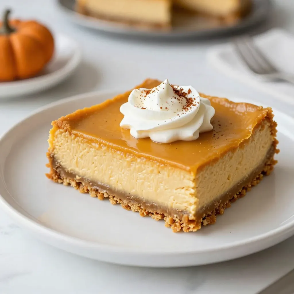 Pumpkin Spice Cheesecake Bars Easy Fall Delight