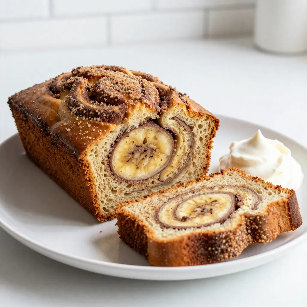 Cinnamon Roll Banana Bread Flavorful and Easy Recipe