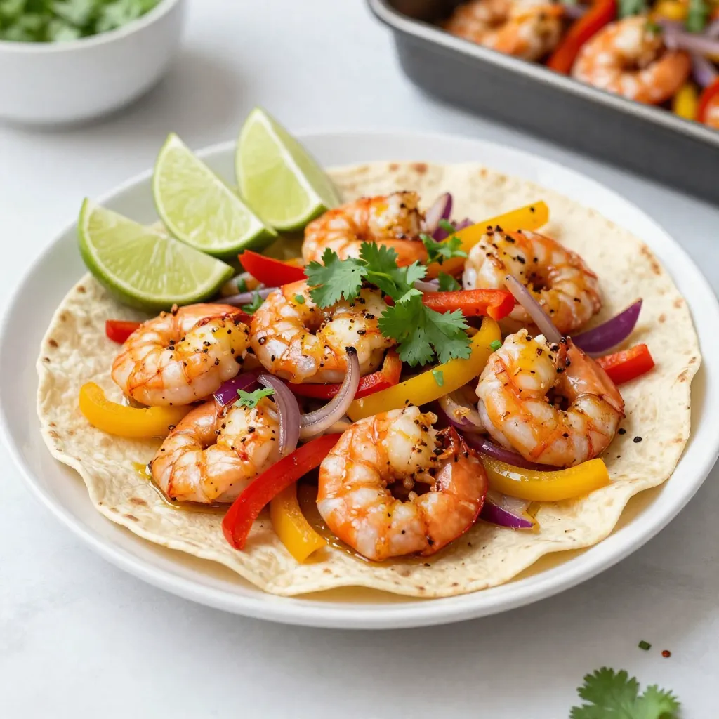 Sheet Pan Shrimp Fajitas Quick and Tasty Meal