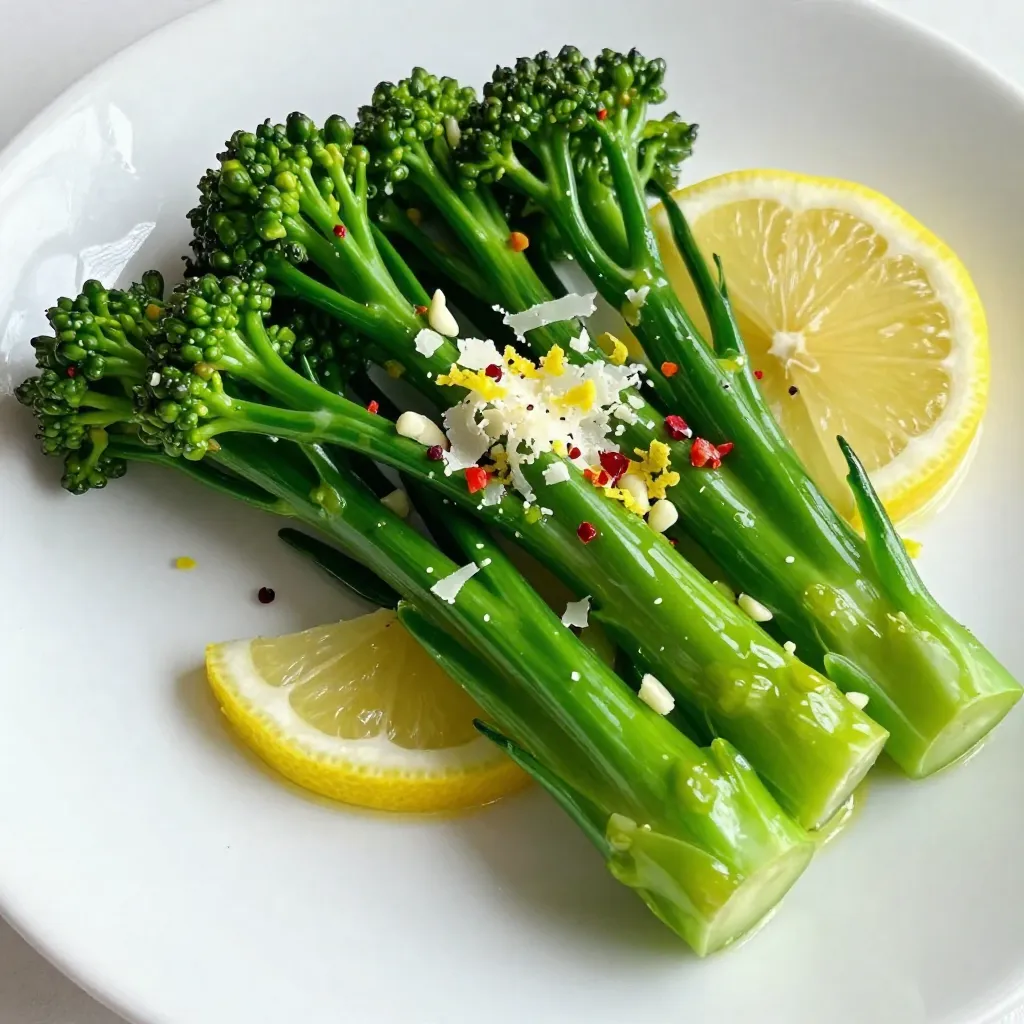 Lemon Garlic Broccolini Flavorful and Simple Recipe