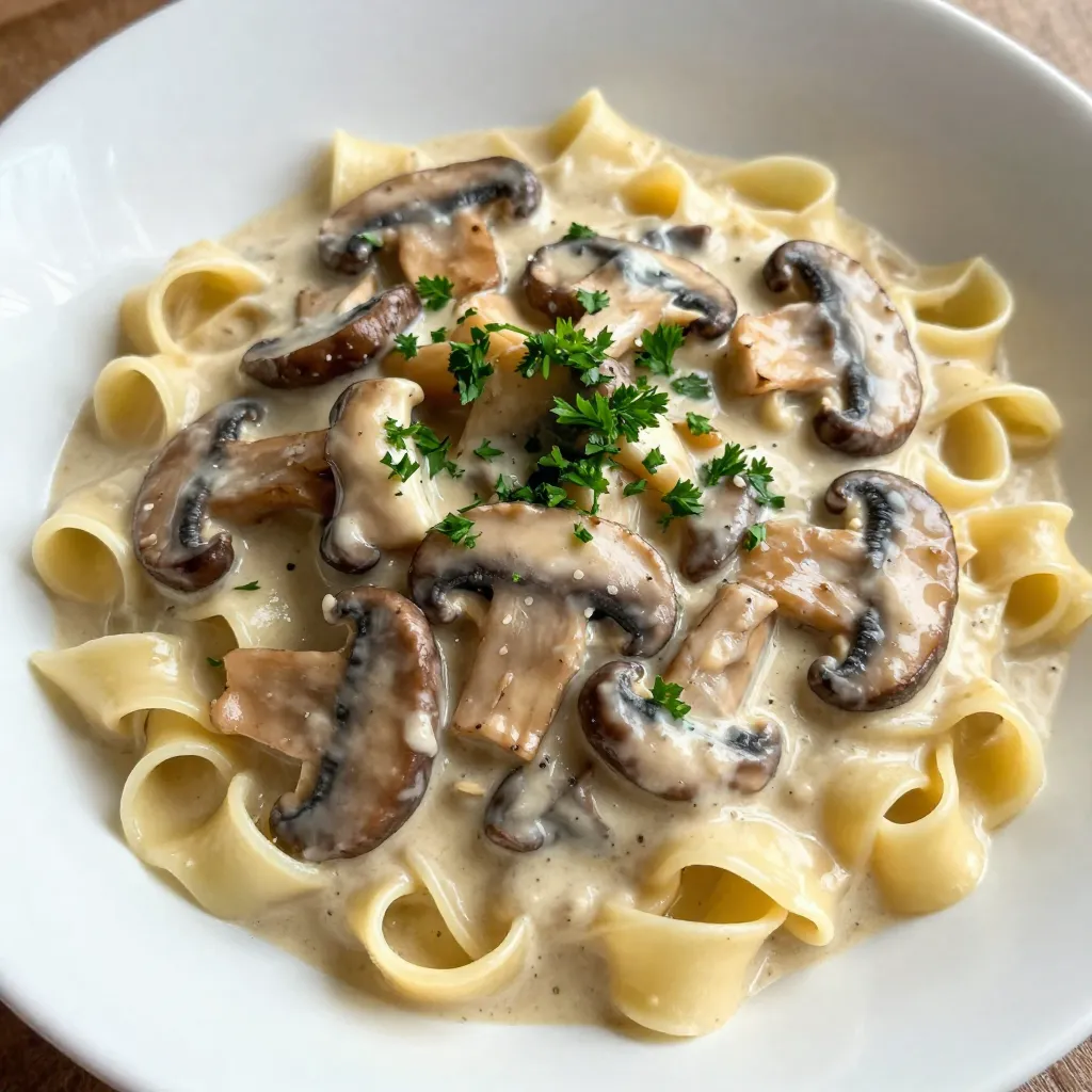 Creamy Mushroom Stroganoff Rich and Comforting Meal