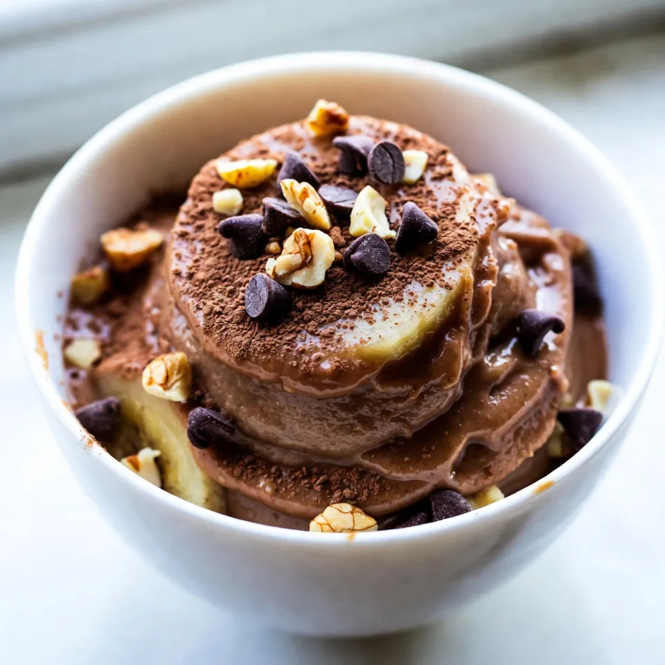 Chocolate Peanut Butter Banana Nice Cream Treat