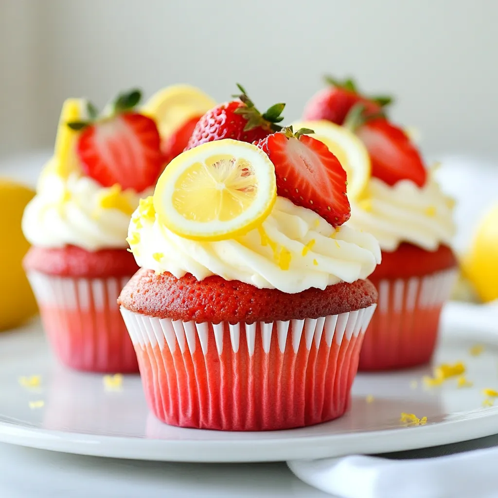 Strawberry Lemonade Cupcakes Simple and Tasty Treat