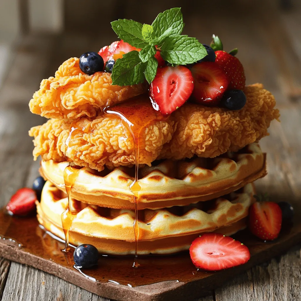 66. Chicken and Waffles Tasty Recipe for Dinner Delight