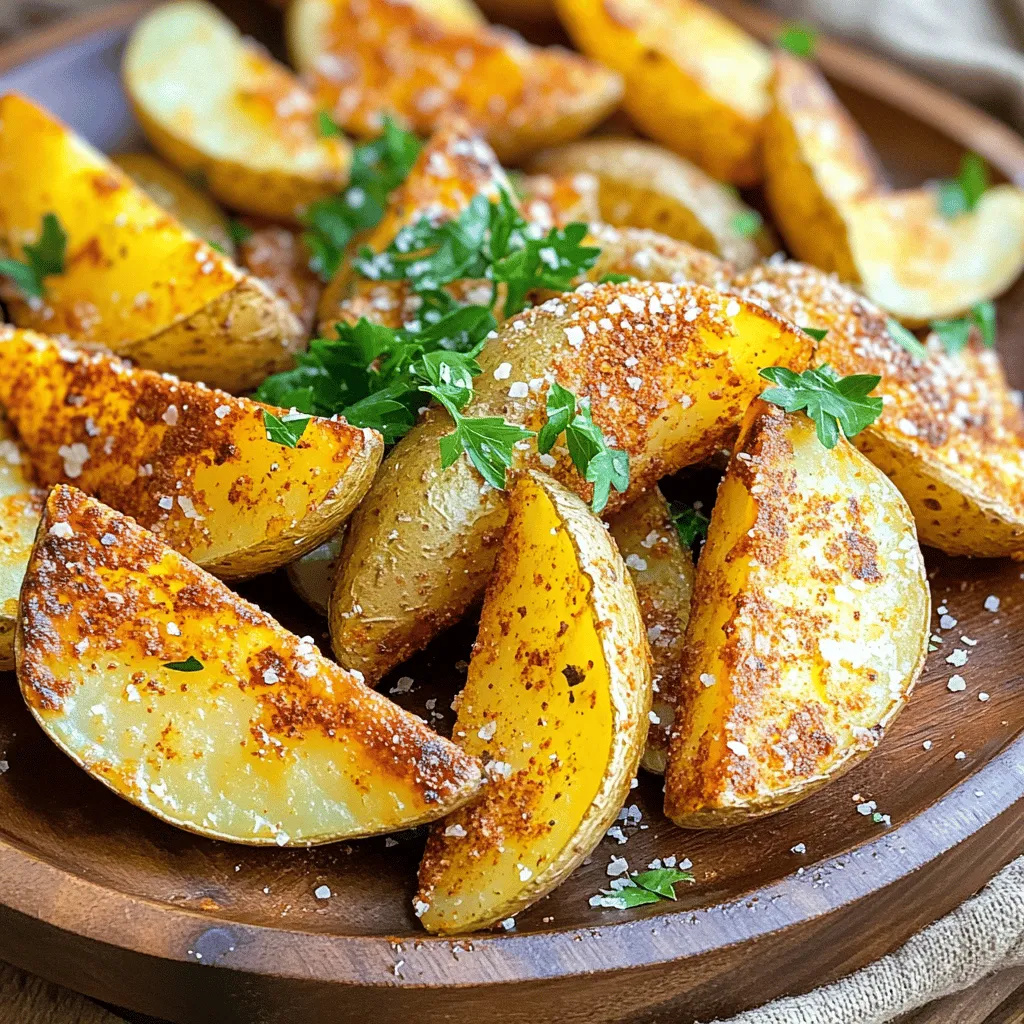 Air Fryer Parmesan Potato Wedges Crispy and Easy Delight