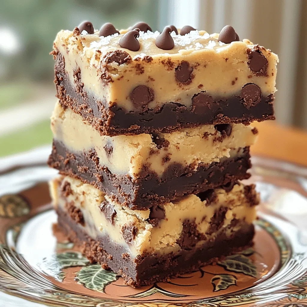 Chocolate Chip Cookie Dough Brownies Delightful Treat