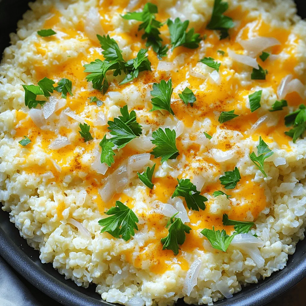 Cheesy Cauliflower Rice Simple and Tasty Recipe