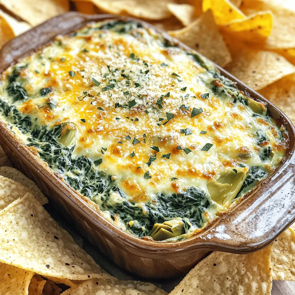 Spinach Artichoke Dip Creamy and Savory Delight