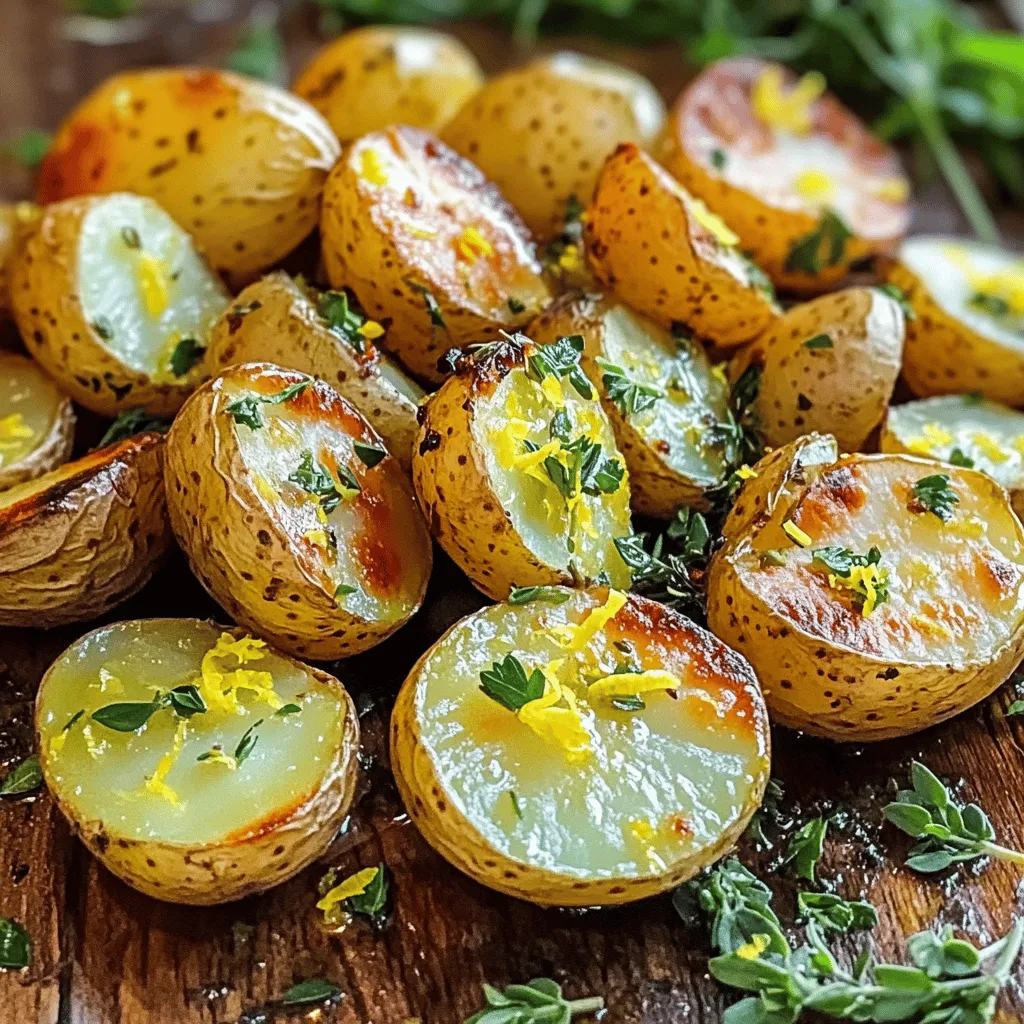 Lemon Herb Roasted Potatoes Savory and Simple Dish