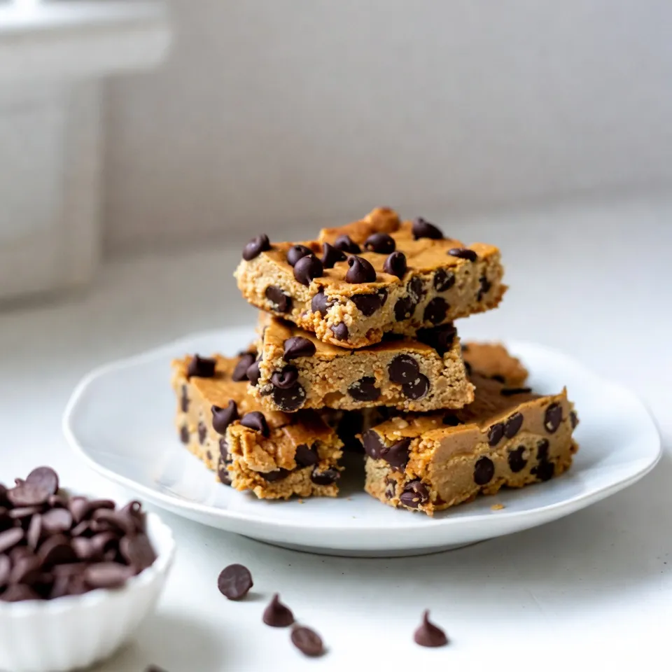 Peanut Butter Chocolate Chip Energy Bars Easy Recipe