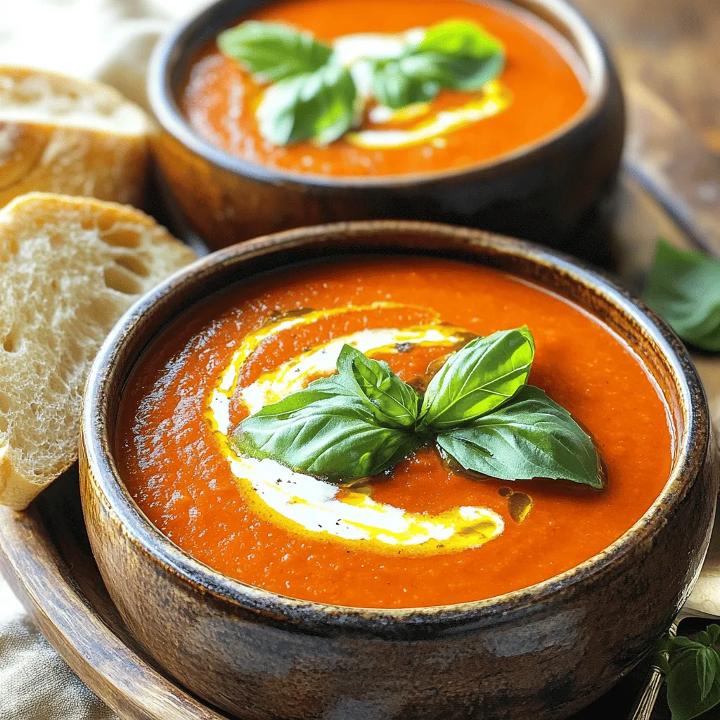 Tuscan Tomato Basil Soup Hearty and Flavorful Recipe