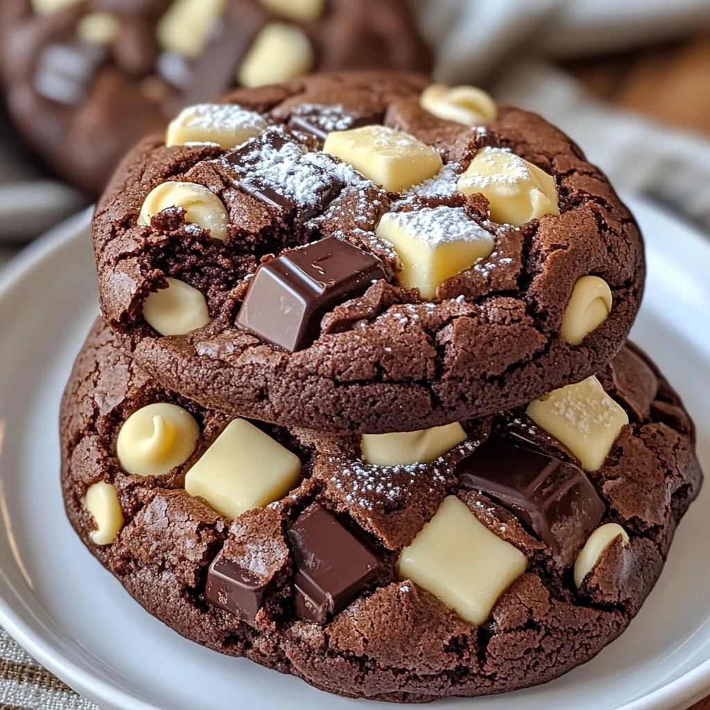 Triple Chocolate Brownie Cookies Delightful and Rich