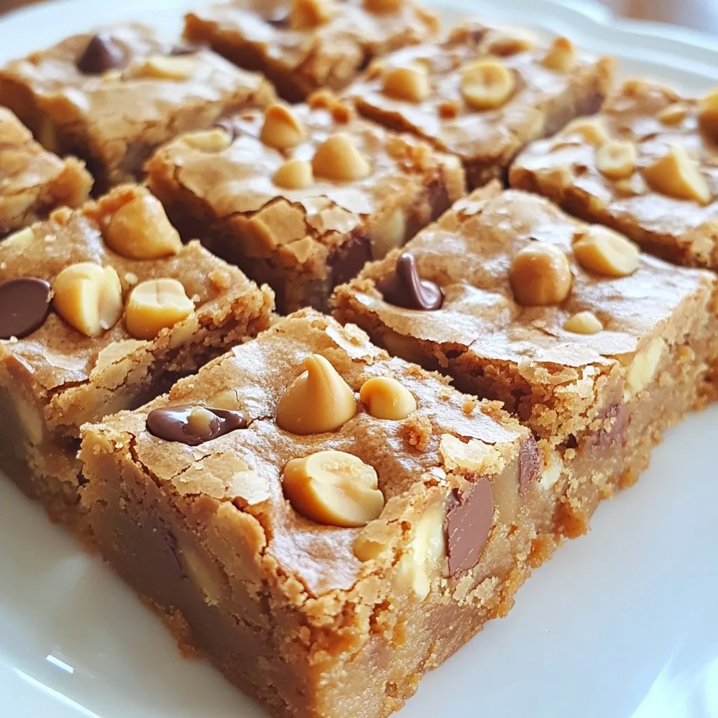 Peanut Butter Chocolate Chip Blondies Irresistible Treat