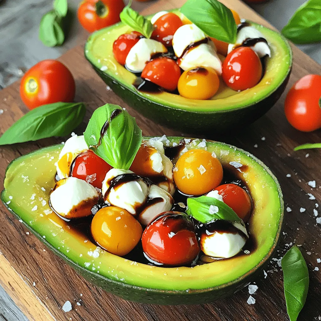Caprese Stuffed Avocados Bold and Flavorful Delight